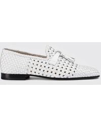 Doucal's - Woven Leather Loafers - Lyst