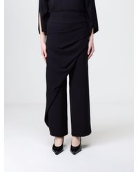 Hanita - Jersey Trousers With Draped Panel - Lyst