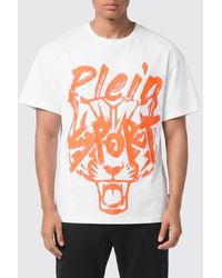 Philipp Plein - Cotton Jersey T-Shirt With Contrasting Logo - Lyst