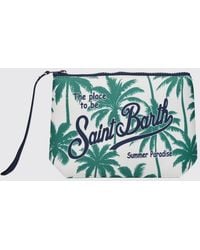 MC2 Saint Barth - Aline Striped Polyester Pouch - Lyst
