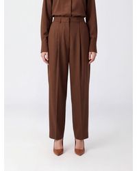 Gianluca Capannolo - High-Waisted Straight-Leg Wool Tailored Trousers With Darts - Lyst