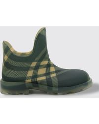 Burberry - Stivaletto Marsh in gomma goffrata stampa Check - Lyst