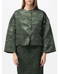 MEIMEIJ - Cropped Pleated Relaxed Fit Jacket - Lyst