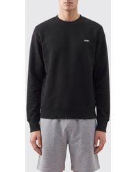 Autry - Crewneck Cotton Jumper With Contrasting Embroidered Logo - Lyst