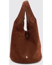 Polo Ralph Lauren - Play Pony Logo Suede Shoulder Bag - Lyst