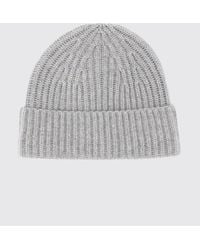 Lisa Yang - Ribbed 100% Cashmere Beanie Hat With Turn-Up Cuff - Lyst