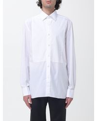 Luigi Borrelli Napoli - San Ferdinando Cotton Poplin Shirt With Plastron Front - Lyst