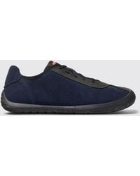 Camper - Twins Abstract Bicolour Leather And Suede Trainers With Ortholite Sole - Lyst