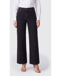 Balmain - Mid-Rise Wide-Leg Jeans - Lyst