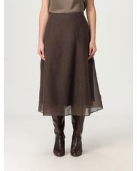Brunello Cucinelli - Falda Mujer - Lyst