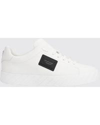 Philipp Plein - Smooth Leather Low-Top Sneakers With Applied Logo - Lyst