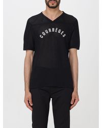 Courreges - T-shirt in mesh con logo - Lyst