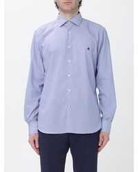 Brooksfield - Casual Striped Poplin Shirt - Lyst