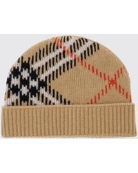 Burberry - Vintage Check Wool Beanie Hat With Turn-Up Brim - Lyst