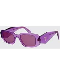 Prada - Acetate Sunglasses With Logo - Lyst