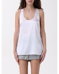 Pinko - Silk Scoop Neck Sleeveless Top - Lyst