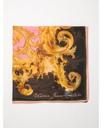 Versace Jeans Couture - Baroque Print Silk Foulard - Lyst