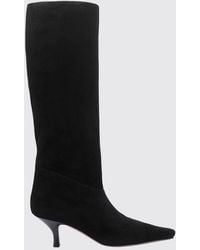 Paris Texas - Suede Knee-High Stiletto Boots - Lyst