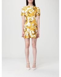 Versace Jeans Couture - Stretch Jersey Mini Dress - Lyst