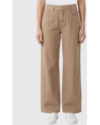 Brunello Cucinelli - Wide-Leg Cotton And Linen Jeans - Lyst