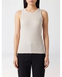 Circolo 1901 - Ribbed Stretch-Cotton Crew-Neck Tank Top For Everyday Wear - Lyst