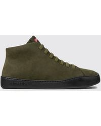 Camper - Peu Touring Nubuck High-Top Sneakers With Elastic Laces And Side Zip - Lyst