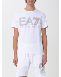 EA7 - T-shirt di cotone - Lyst