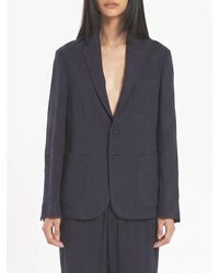 Barena - Single-Breasted Linen Blend Blazer - Lyst