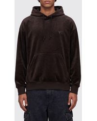 Y-3 - Velvet Hoodie With Drawstring And Kangaroo Pocket - Lyst