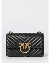 Pinko - Love One Mini Chevron Quilted Nappa Bag - Lyst