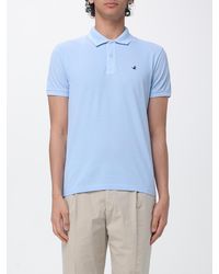 Brooksfield - Basic Cotton Polo Shirt With Logo - Lyst
