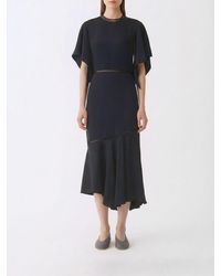Fabiana Filippi - Asymmetric Viscose Dress - Lyst