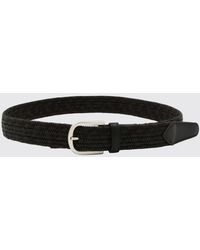 Canali - Braided Cotton-Blend Belt With Pin Buckle - Lyst