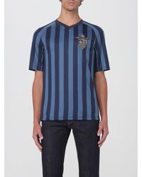 Fendi - T-Shirt A V A Righe Con Stemma - Lyst