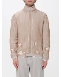 MM6 by Maison Margiela - Distressed Cotton Cardigan - Lyst