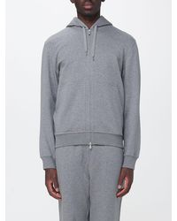 Brunello Cucinelli - Sudadera Con Capucha De Algodón Con Cremallera De Doble Carro - Lyst