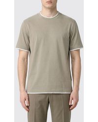 Brunello Cucinelli - Basic Cotton T-Shirt - Lyst