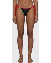 DIESEL - Polyamide Bikini Bottoms With Abstract Print And Ties - Lyst