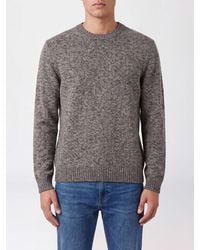 Zanone - Fine-Knit Virgin Wool Crewneck Jumper With Long Sleeves - Lyst
