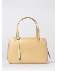 A.P.C. - Virginie Box Glossy Leather Bag - Lyst