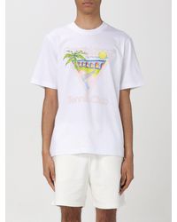Casablancabrand - T-shirt in cotone con stampa grafica - Lyst