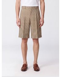 Ami Paris - Knee-Length Tartan Virgin Wool Tailored Shorts - Lyst