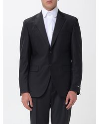 KARL LAGERFELD - Single Breasted Wool Blend Blazer - Lyst