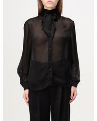 Saint Laurent - Hemdbluse Damen - Lyst