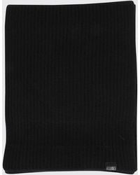 MM6 by Maison Margiela - Ribbed Wool Scarf With Applied Numeric Logo Patch - Lyst