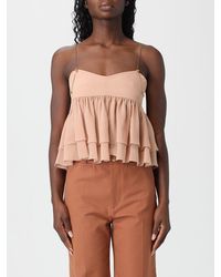 Chloé - Chloã Sleeveless Ruffle Top - Lyst