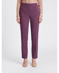 Alberta Ferretti - High-Waisted Skinny Trousers - Lyst