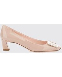 Roger Vivier - Trompette Patent Leather Pumps With Low Heel - Lyst