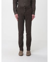 Mason's - Linen And Cotton Blend Drawstring Trousers - Lyst