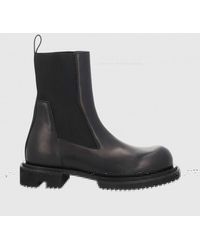 Rick Owens - Calfskin Chelsea Boots With Elasticated Ankles And Lug Sole - Lyst